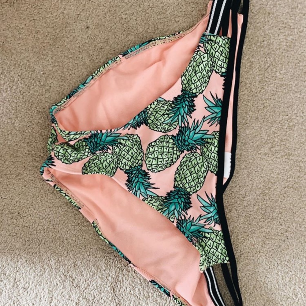 Pineapple bathing suit bottoms